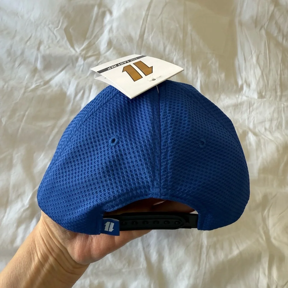 K&F King And Fifth | Size S/M | The Last Rep Blue Snapback Workout Hat Cap NWT - Picture 3 of 8